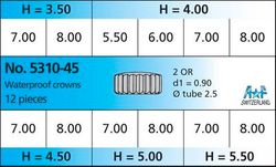 SET OF 12 LARGE STEEL W/P CROWNS 250 TUBE