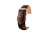 12MM DARK BROWN ALLIGATOR-GRAIN LEATHER STRAP (613R)