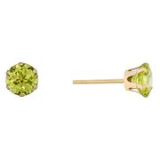 PR 4CL 9CT 3MM PERIDOT STUDS (9CT SCROLL