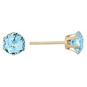 PR 4CL 9CT 3MM TOPAZ STUDS (9CT SCROLLS