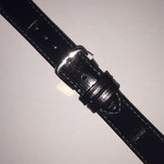 18MM BLACK LOUISIANAGRAIN WATCH STRAP