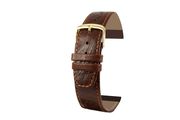 12MM DARK BROWN CAMEL-GRAIN STRAP (623R)