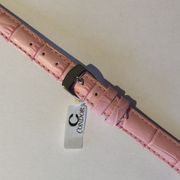 12MM PINK ALLIGATOR-GRAIN LEATHER STRAP (613R)