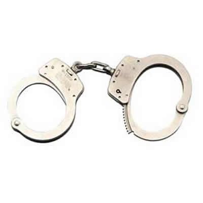 M100P Push Pin Handcuffs - Nickel