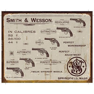 S&W Tin Sign - Revolvers I