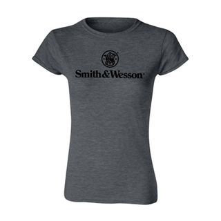 S&W Womens Charcoal Heather Tee - Med