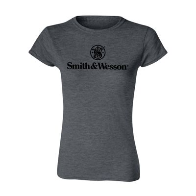 S&W Womens Charcoal Heather Tee - Med