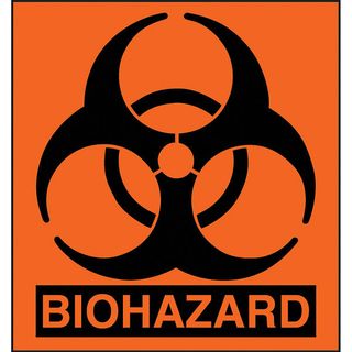 Sml Biohazard Label Pk 100
