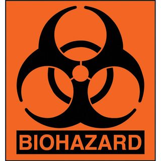 Sml Biohazard Label Pk 100