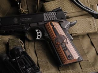 S&W 1911 Govt Tactical Panel - Desert Earth G10 Punisher