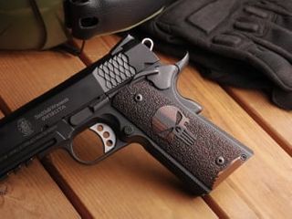 1911 Govt Tactical Panel -Desert Earth G10 Stippled Punisher