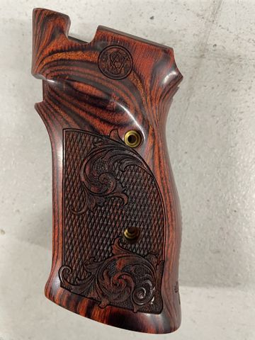 S&W M41 Super Rosewood Laser Logo back