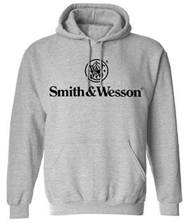 S&W Logo Hoodie - Athletic Heather - 2XL