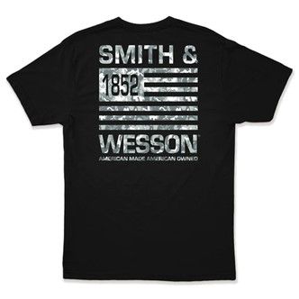 S&W Camo Filled American Flag T - 2XL