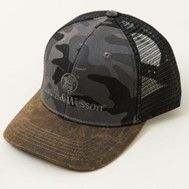 S&W Dark Camo Oil Cloth Trucker Cap