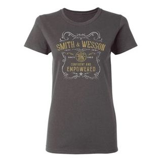 S&W Womens Confident & Empowered Premium T - Granite - MED