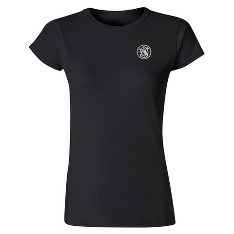 S&W Womens American Made Piece of Mind S/S Tee - Black -LG