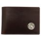 S&W Mens Genuine Leather Front Pocket Wallet - Brown