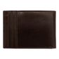 S&W Mens Genuine Leather Front Pocket Wallet - Brown