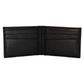 S&W Mens Genuine Leather Front Pocket Wallet - Black