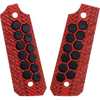 hiveBrid G10 Panel Grips for Ruger Mark IV 22/45 - Red