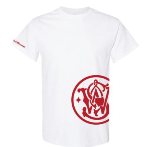 S&W Logo Rib Print White - 2X - KHAKI LOGO