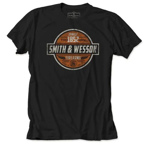 S&W® Vintage Garage Sign Premium Short Sleeve T - 2XL Black