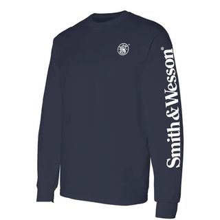 S&W Sleeve Long Sleeve Tee Navy - LG