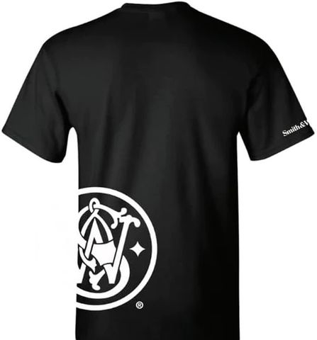 S&W Logo Rib Print T - Black -LG