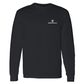 S&W Trade Mark Back Print Long Sleeve Tee in Black - L