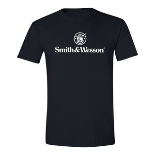 S&W Authentic Logo Tee in Black - 2XL