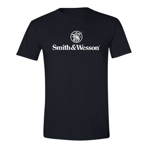 S&W Authentic Logo Tee in Black - LG