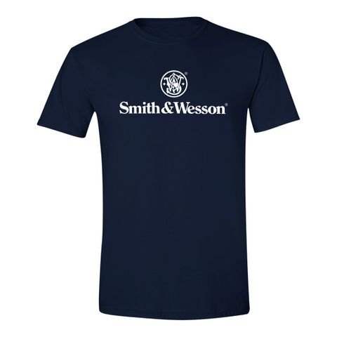 S&W Authentic Logo Tee in Navy - XL