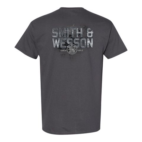 S&W Graffiti Since 1852 Logo Premium Tee in Granite - LG