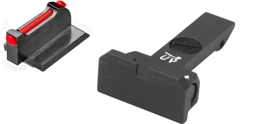 Sight Set for Ruger GP100 - Black Rear - F/O Front