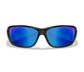 Wiley X Gravity | Captivate Polarised Blue Mirror Lens Black