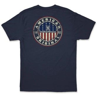 S&W American Original 1852 Mens Premium S/S Tee - Navy - lg