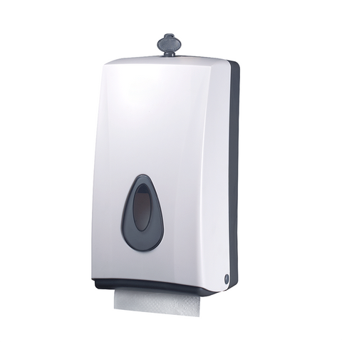 INTERLEAVED TOILET TISSUE DISPENSER WHITE