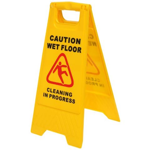 WET FLOOR SIGN YELLOW