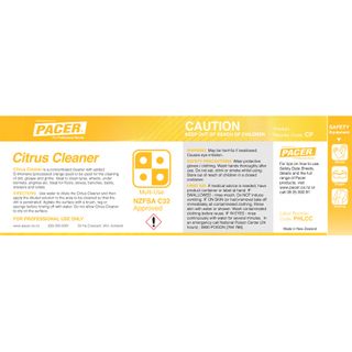 PACER HALF LABEL CITRUS CLEANER