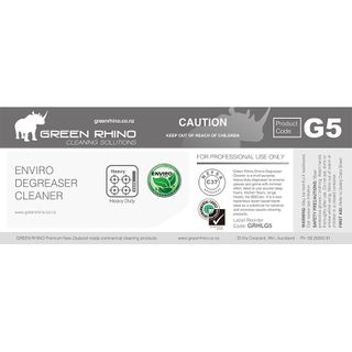 GR HALF LABEL G5 ENVIRO DEGREASER