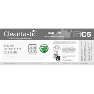 CLEANTASTIC™ C5 HALF LABEL DEGREASER