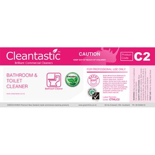 CLEANTASTIC™ C2 LABEL BATHROOM CLEAN