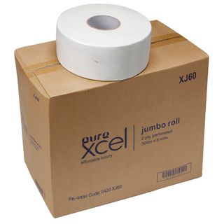 PUREXCEL JUMBO TOILET ROLL 2PLY 300M (8ROLL)