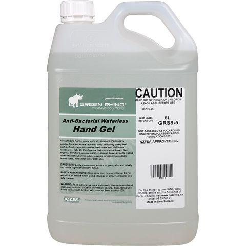 GREEN RHINO® ANTIBACTERIAL HAND GEL (WATERLESS)