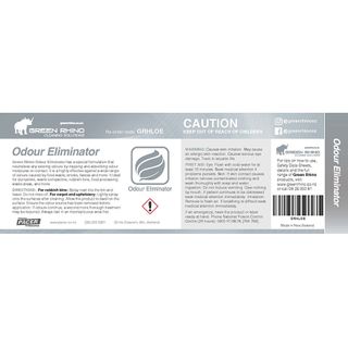 GREEN RHINO® ODOUR ELIMINATOR HALF LABEL