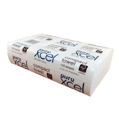 PUREXCEL COMPACT HAND TOWEL 120SHEETS (20PACK)