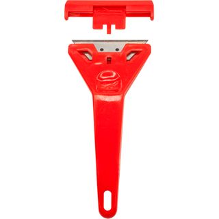 RED PLASTIC SCRAPER 4”