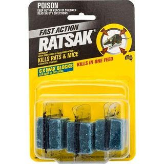 Ratsak Wax Blocks 80g (6)