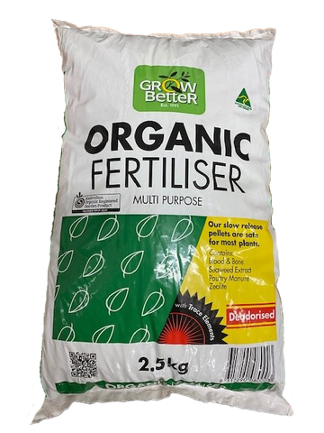 2.5kg Grow Better Organic Fertiliser x6